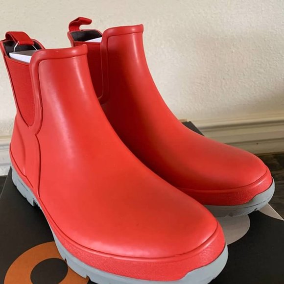 Bogs Women's Ankle Boots in Bright Orange and Gray - Picture 4 of 5